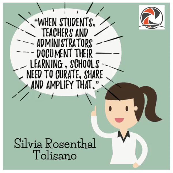 “When students,teachers&administrators document learning, schools need to2curate,share&amplify that. By @langwitches https://t.co/8xWYZuWDs9